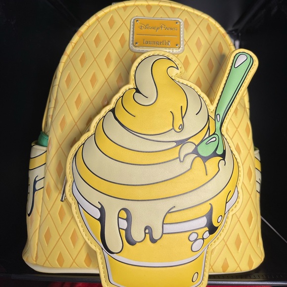 Disney Parks Dole Whip Loungefly backpack